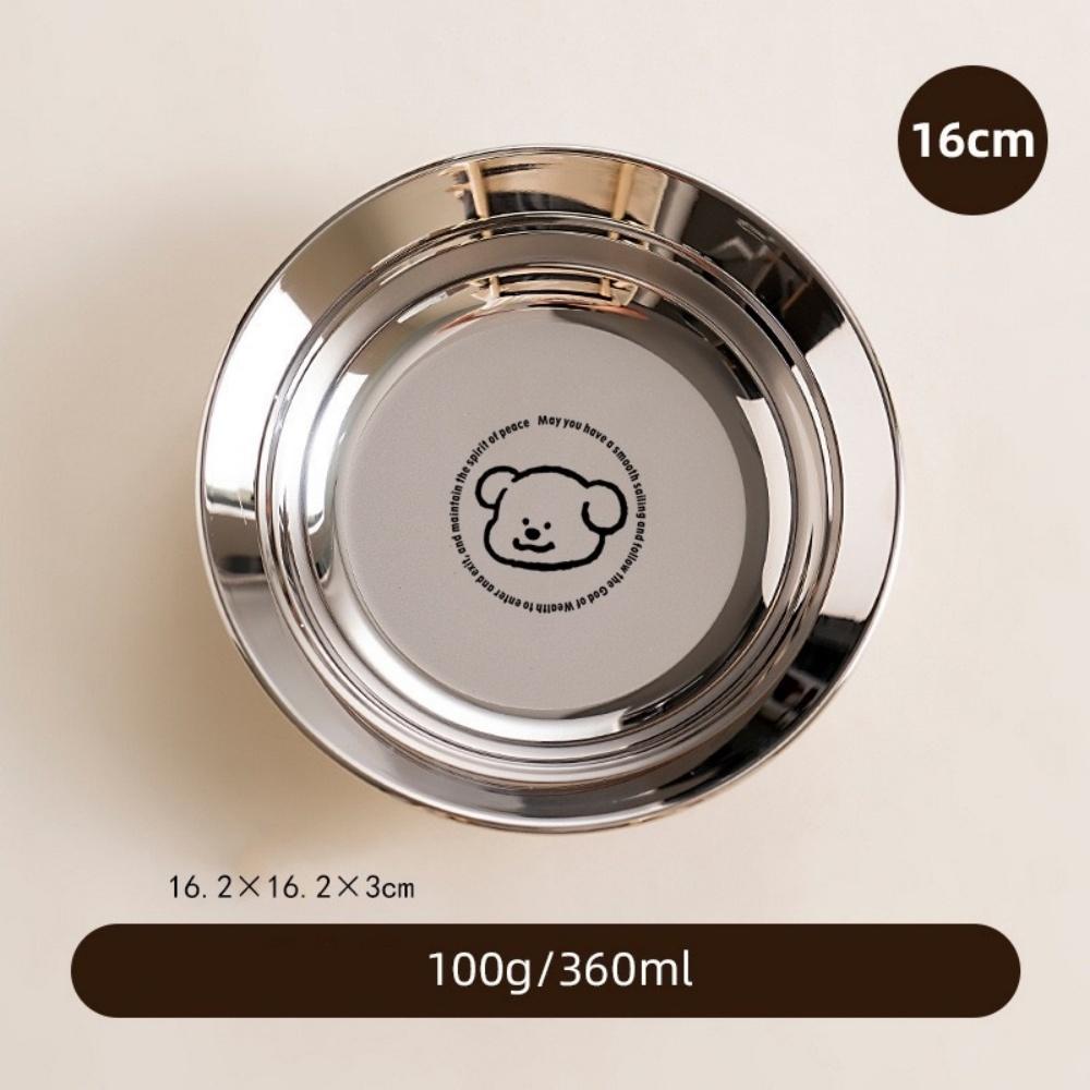 Stainless Steel Mini Plates, Round Plates, Suitable for Children and Adults On a Diet, Reusable, Non-toxic, Shockproof and Dishw
