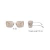 Miu Miu Logo Design - Irregular Shape Sunglasses Men sunglasses Silver 54YSSOLE1BC10F