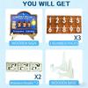 Book Read Counter Sign Wood Reading Challenge Decor Ornament with Changeable Number Plates Lantern Pattern Books Read This Year