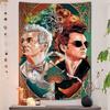 Tv Show GGood Omens Printed Large Wall Tapestry Wall Hanging Decoration Household Decor Blanket