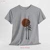 Nature Inspired Heavy Cotton T Shirt Bohemian Casual Outdoor Lover Earth Tones Vintage Washed Stylish Unisex Soft Breathable