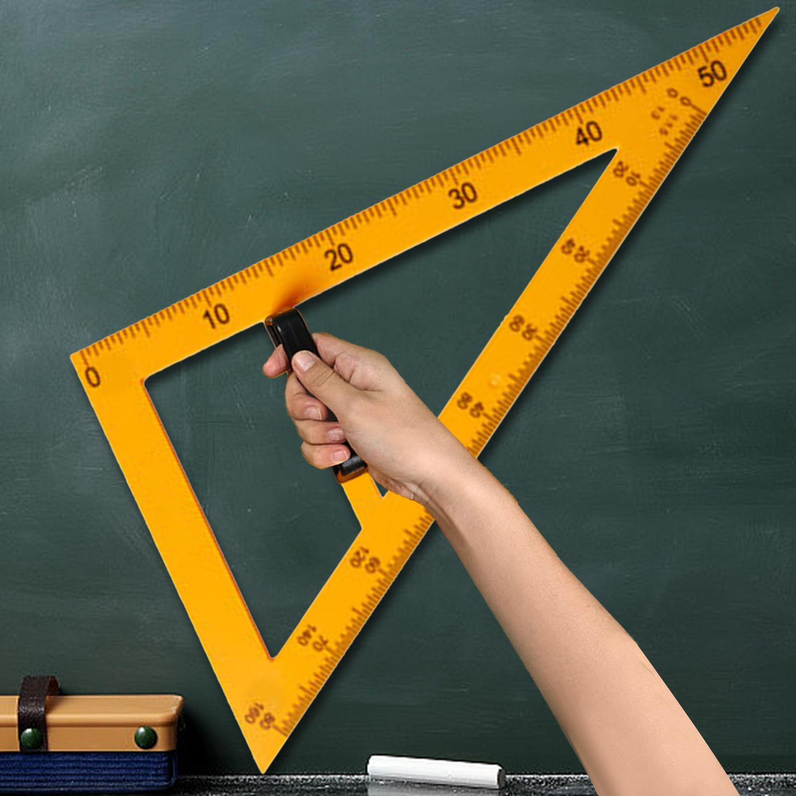 

Drawing Math Geometry Tool Equipment Teacher Aids Ruler for Drafting 60 Triangle