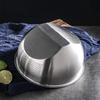 Stainless Steel Rice Washing Bowl with Side Drainers Cleaning Washing Mesh Strainer Net Baskets Steaming, Draining & Rinsing