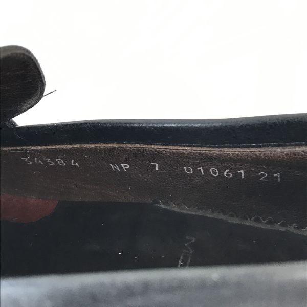 Vintage Moreschi Pravá kůže Mackay Konstrukce Nazouvací boty 7.5 26.0 Černé mokasíny Společenské boty(POUŽITÝ)