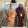 Marvel plakatas, minkštas flanelinis pledas, spausdintas miegamiesiems, sofoms, lovoms, tinkamas kelionėms, iškyloms -HYQ39