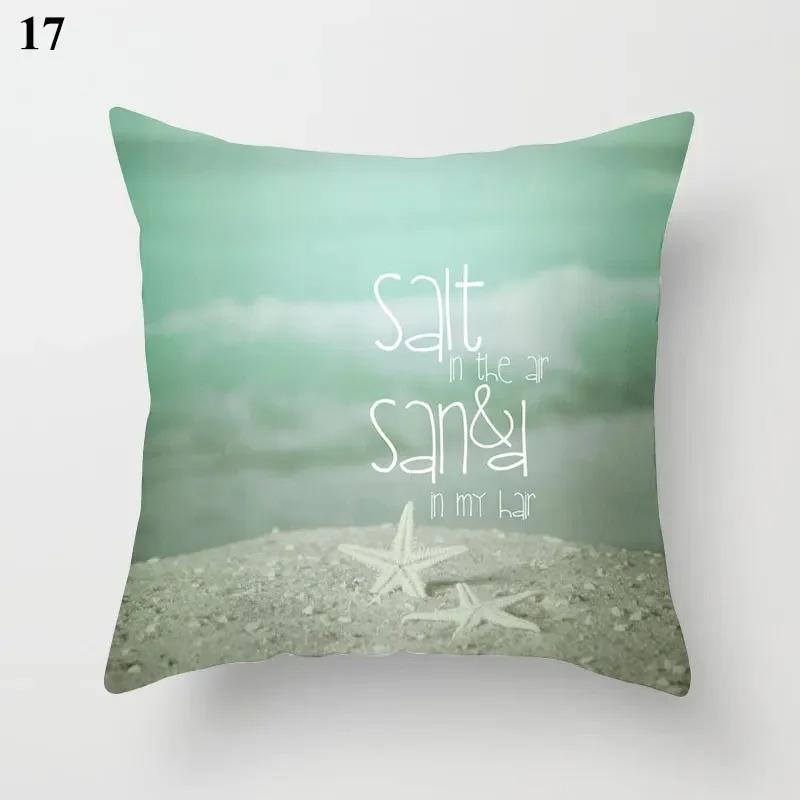 Housse de coussin géométrique, décoration de lit moderne, vert menthe, bleu, pour canapé élégant