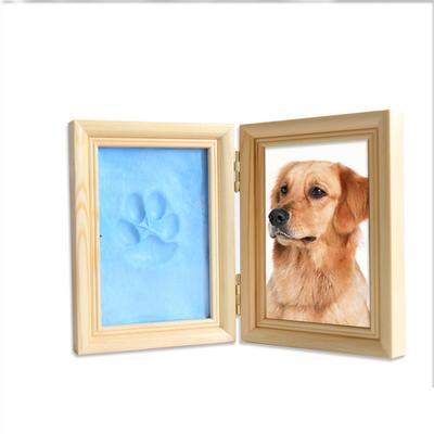 Kişiye Özel Köpek Anma Fotoğraf Çerçevesi Hediye Kazınmış Evcil Hayvan Pati İzi Evrensel Fotoğraf Çerçevesi