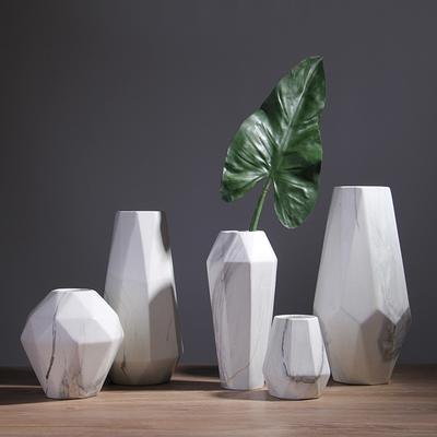 1pc Marbled Design Vase Corn Shaped Flower Vase Ceramic Vase Home Decoration Centerpiece Porcelain Hydroponic Container