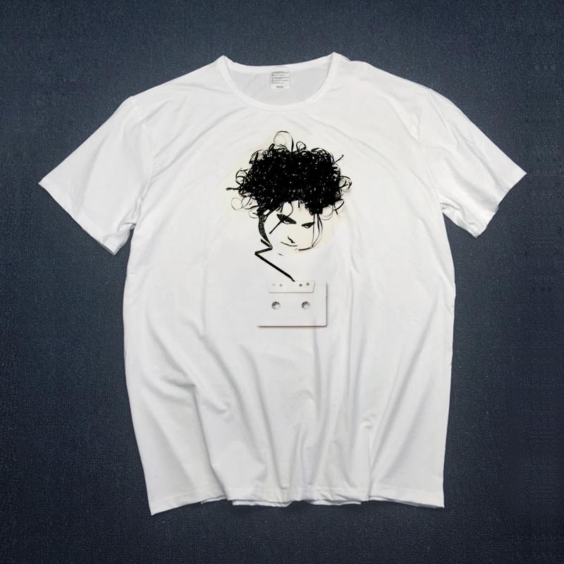 Men Tops The Cure T Shirts Men Casual Men Robert Smith T Shirts Short Sleeve