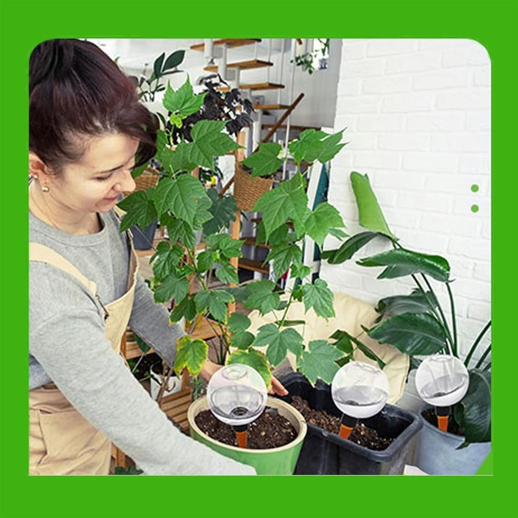 Vnitřní automatická zavlažovací koule, Květináčová zapichovací automatická zavlažovací koule s pomalým uvolňováním a kapkovou regulací pro vnitřní a venkovní rostliny