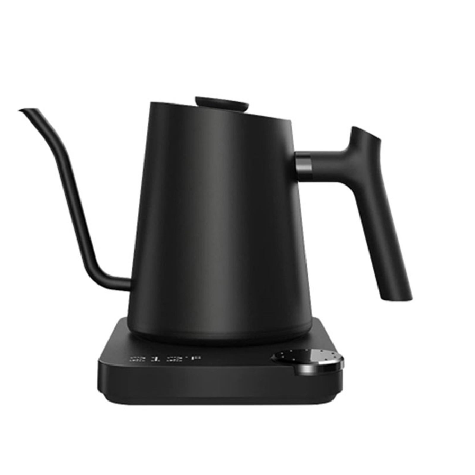 

Gooseneck Electric Kettle 0.9L Temperature Control Stainless Steel Inner Quick Heating 1200W Electric Kettles Anti-dryProtection чёрный