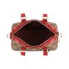 Coach Cutie 18 Chei Clasice Monogram Accesorii PVC Piele Geantă Boston Geantă de mână Geantă de umăr Geantă mică de damă Maro Roșu CN751-IMVGQ