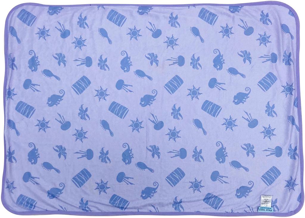 MORIPiLO Disney Rapunzel Cool Blanket, Summer Throw, 70x100cm, Purple, Disney Princess Character, by Morishita Makura