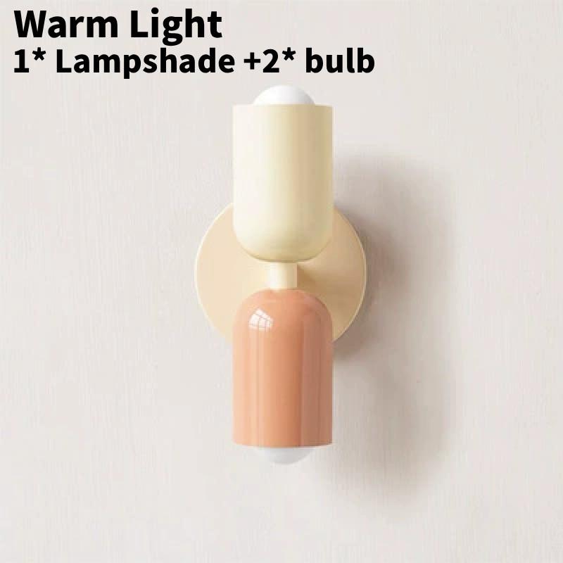 Nordische Wandleuchte mit PVC-Schirm und LED-Licht für Schlafzimmer- und Wohnzimmerdekoration