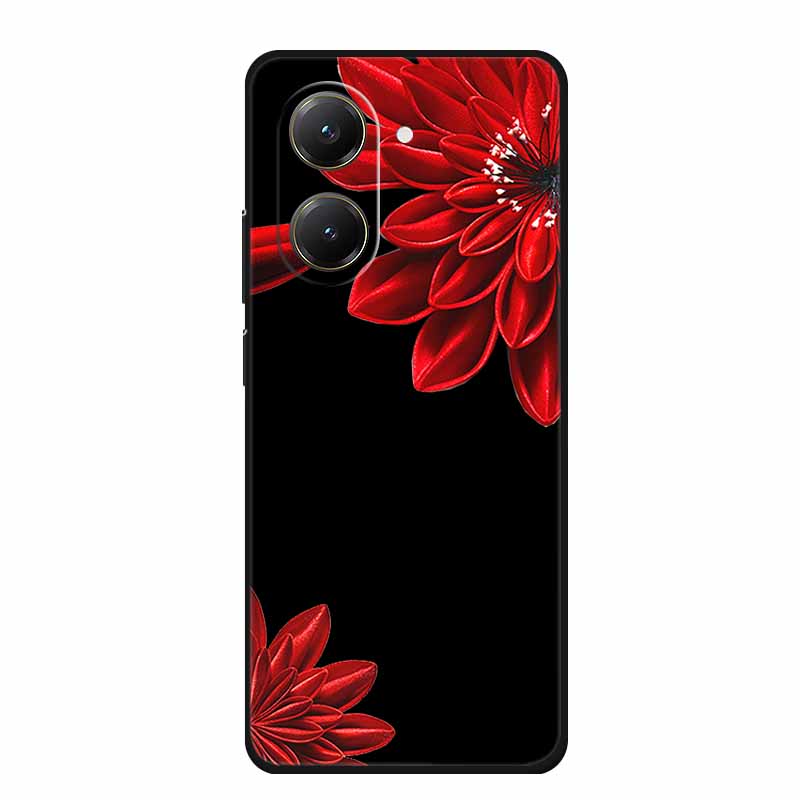 Black Silicone Case For Xiaomi Poco X7 Pro M7 4G Plus Case Cartoon Soft TPU Back Cover For Poco C71 Redmi A5 4G Phone Case C 71
