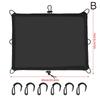 Waterproof Elastic Motorcycle Luggage Cover Cargo Net Helmet Holder Tail Bag Oil Tank Cover 6 Hooks Motor Motorcycle Accessories