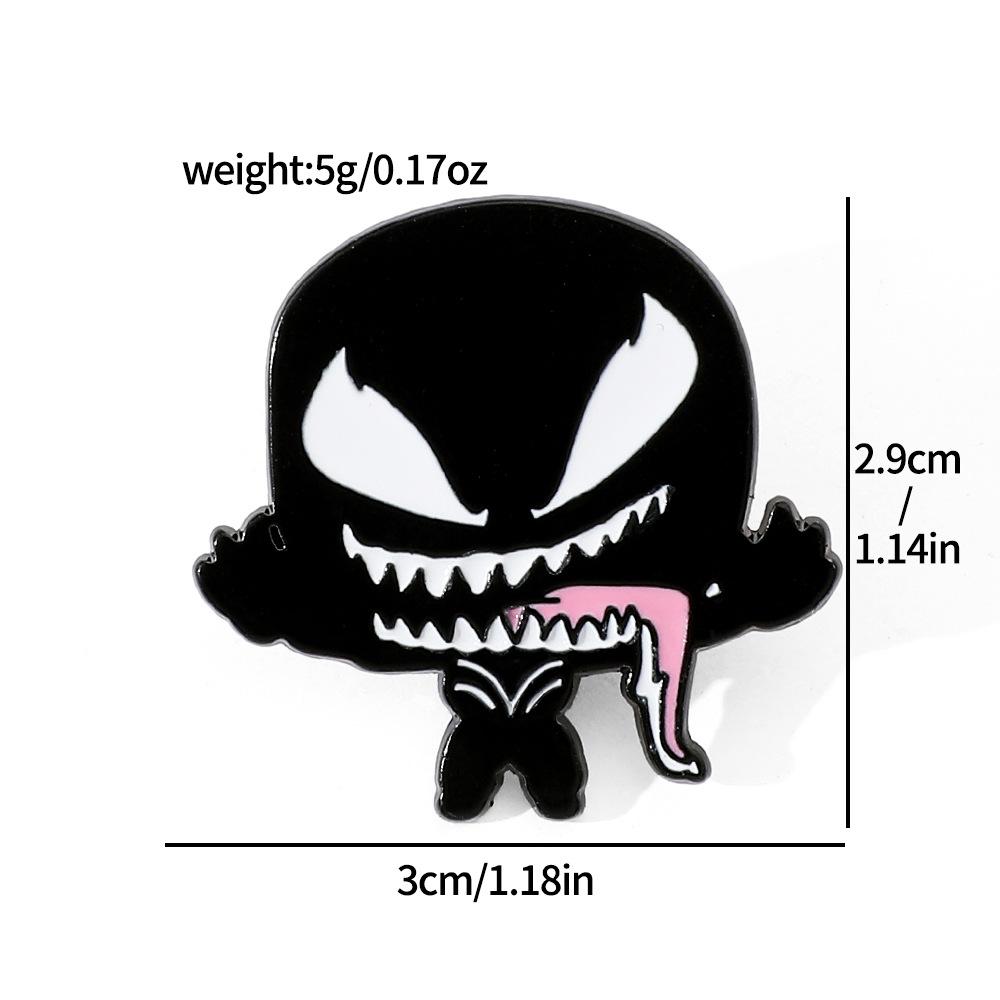 Европейская и американская кино и телевещательная творческая личность Человек-паук металлическая значок веном сплав масляная капля брошь аксессуар булавка