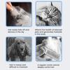 V-Tooth Deshedding Comb Pet Hair Removal Grooming Brush 1mm Teeth Shedding Comb with Ergonomic Handle for Dogs Cats