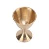 Brass Ornaments Wine Glass Shape 4cm Diameter 5cm Height Golden Vintage Style Home Decoration