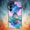 H- Anime Cute Totoroes Phone Case For Samsung Galaxy A73,A72,A71,A70,A53,A52,A51,Others Soft Black Cover
