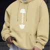 TRAIN HARD Men's Cozy Hoodie - Trendy Long Sleeve, Casual Pullover with Kangaroo Pocket for Fall & Winter