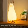 Night Light Lying Flat Duck Night Lamp Soft Warm LED Nightlight with Adjustable Brightness Portable Kids Bedside Toy Light Rechargeable Nursery Lamp