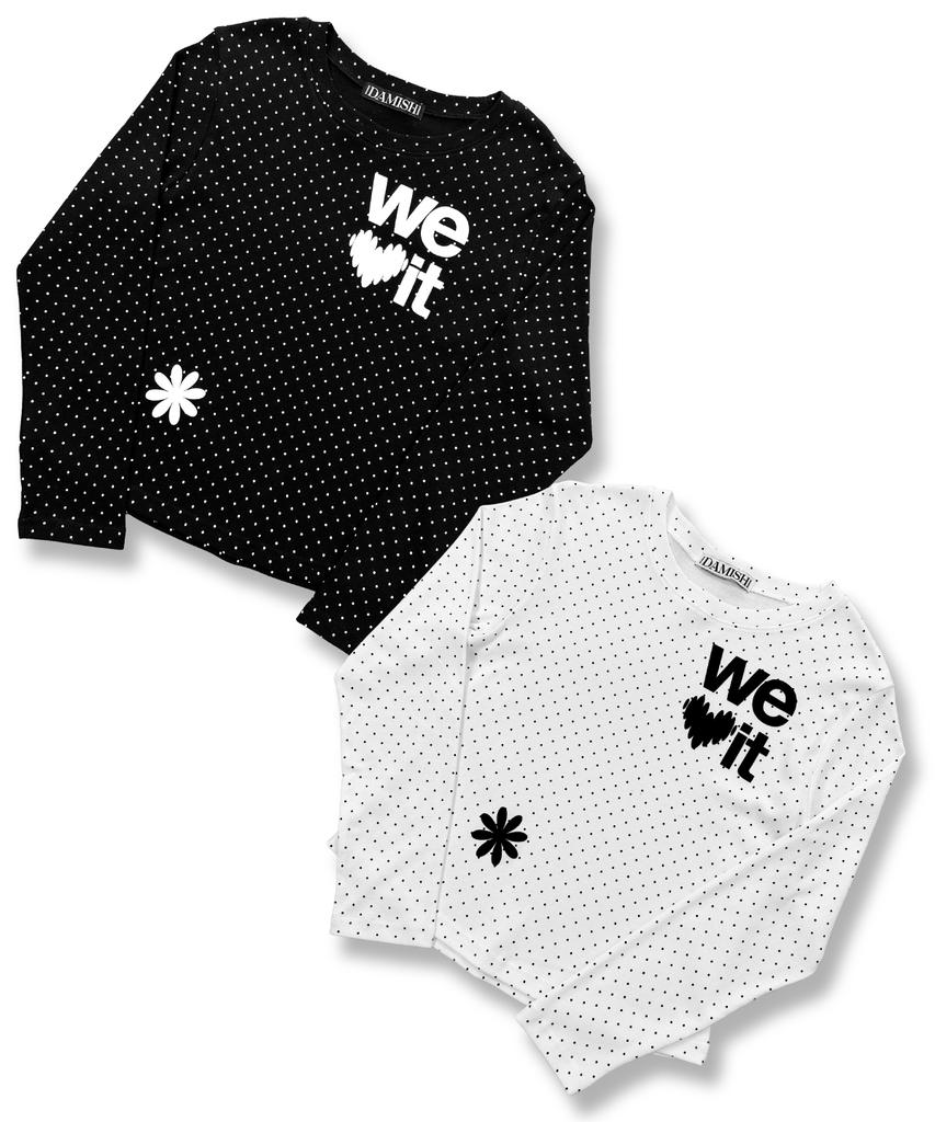 Damiswi We Love It Graphic Dot Long Sleeve_Black