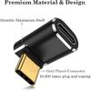 AuviPal USB C 90 Degree Adapter (2 Pack), Up and Down Right Angle L Shape USB Type C Male to Female Connector for Steam Deck, ROG Ally, MacBook,