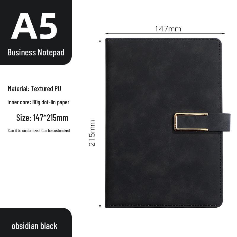 Custom Logo A5 Notebook: Business & Office Planner Journal in Simple Style