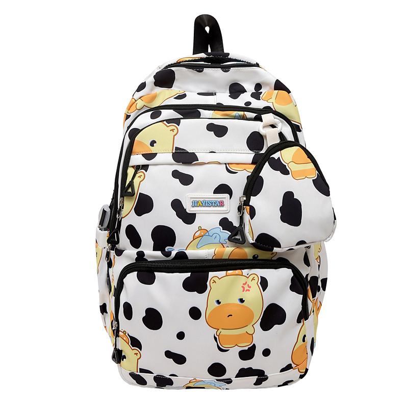 Cartoon Student Schoolbag Large Capacity Lightweight Women's Backpack with Coin Purse