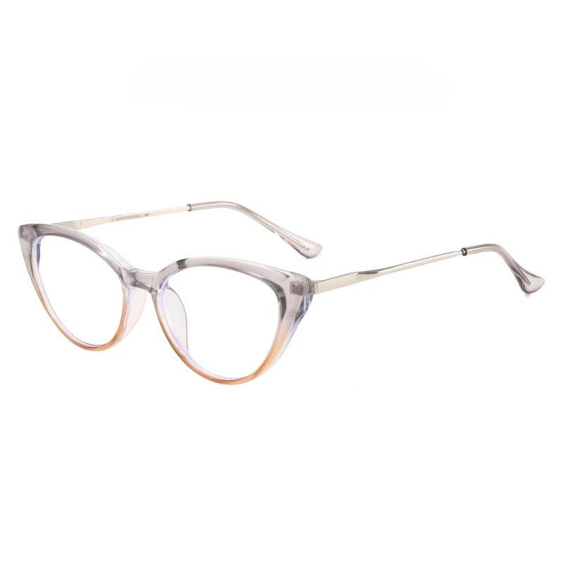 Modische Cat-Eye Blaulichtfilter-Myopiebrille Unisex Hochauflösend Ultraleichtes Brillengestell Minus Dioptrie 0 bis -4.0
