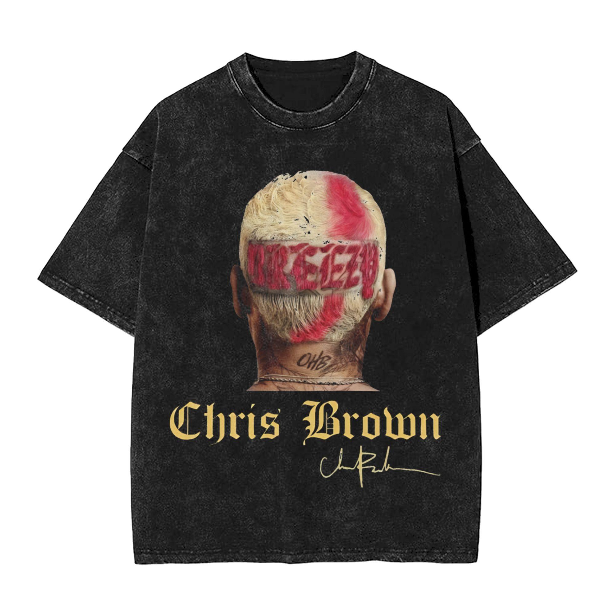 

breezy bowl Outfit Washed T Shirts for Unisex Women Streetwear Hip Hop TShirts Printed Tees Tops Cotton S