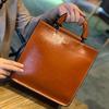 Bag Splicing Leather Women's Bag Shoulder Bag European and American Style Cowhide Handbag
