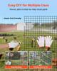 VEVOR Hardware Cloth 183cm x 15.2m, 1/2 in 19 Gauge Galvanized Wire Mesh Roll, Weather-Resistant Vinyl Coated Chicken Wire Fencing