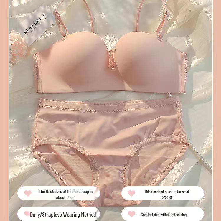 Hot Selling Strapless Push-Up Bra for Small Bust - Wire-Free, Lift & Shape, Anti-Slip, Beautiful Back Design