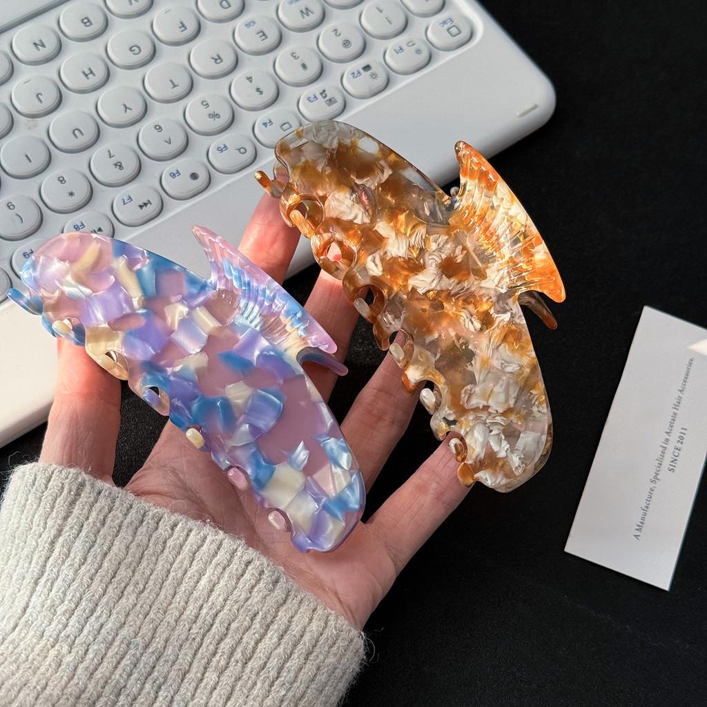 Elegant Korean Large Acetate Hair Claw Clip Versatile For Chic Updos And Hairstyles