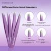 4 PCS Stainless Steel Eyebrow Clippers Set Hair Removal Forceps Oblique And Straight Mouth Eyebrow Trimming Clip Beauty Tool