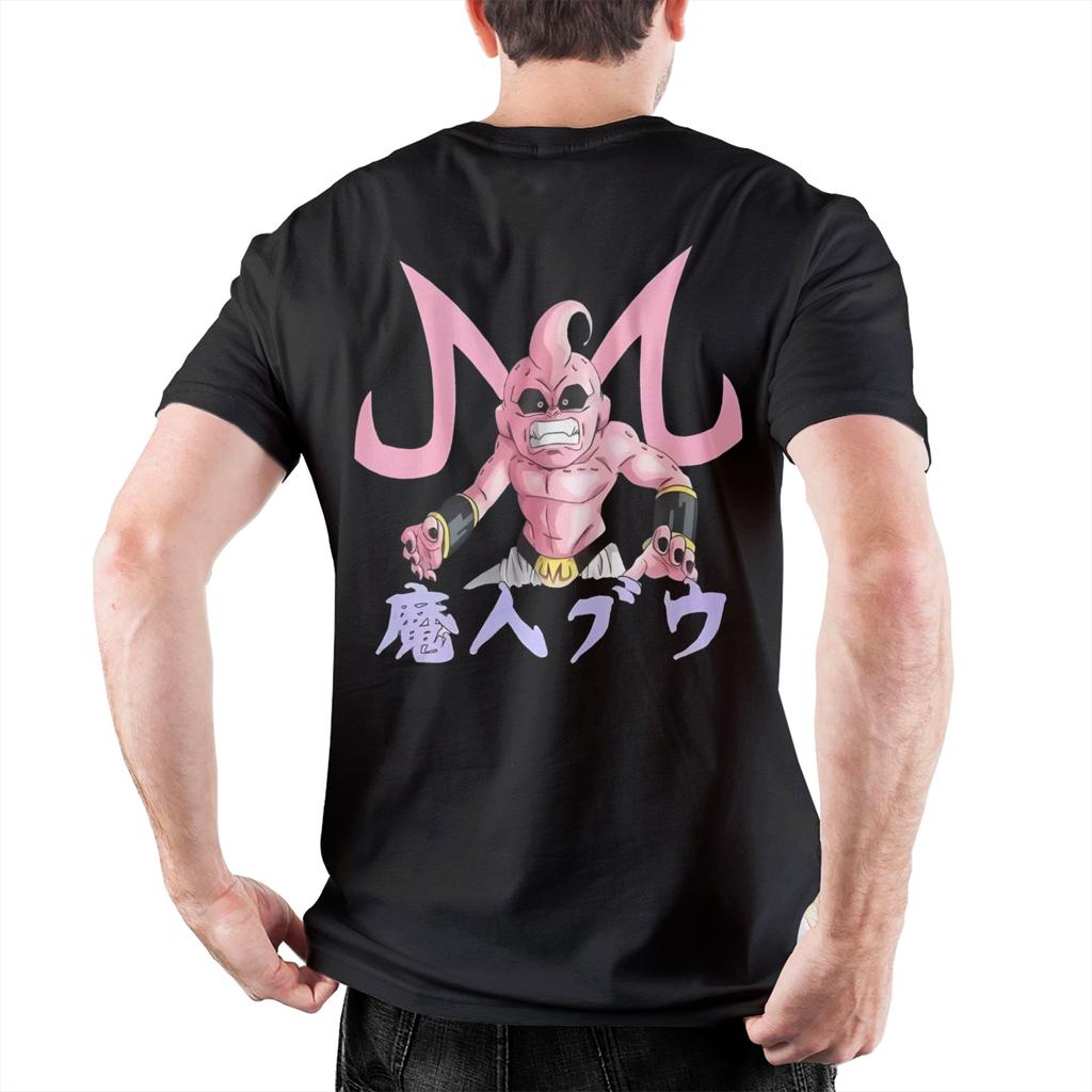 Dragon Ball Majin Buu T Shirt Men's Cotton Tops Shirts Funny Anime Round Neck Short Sleeve