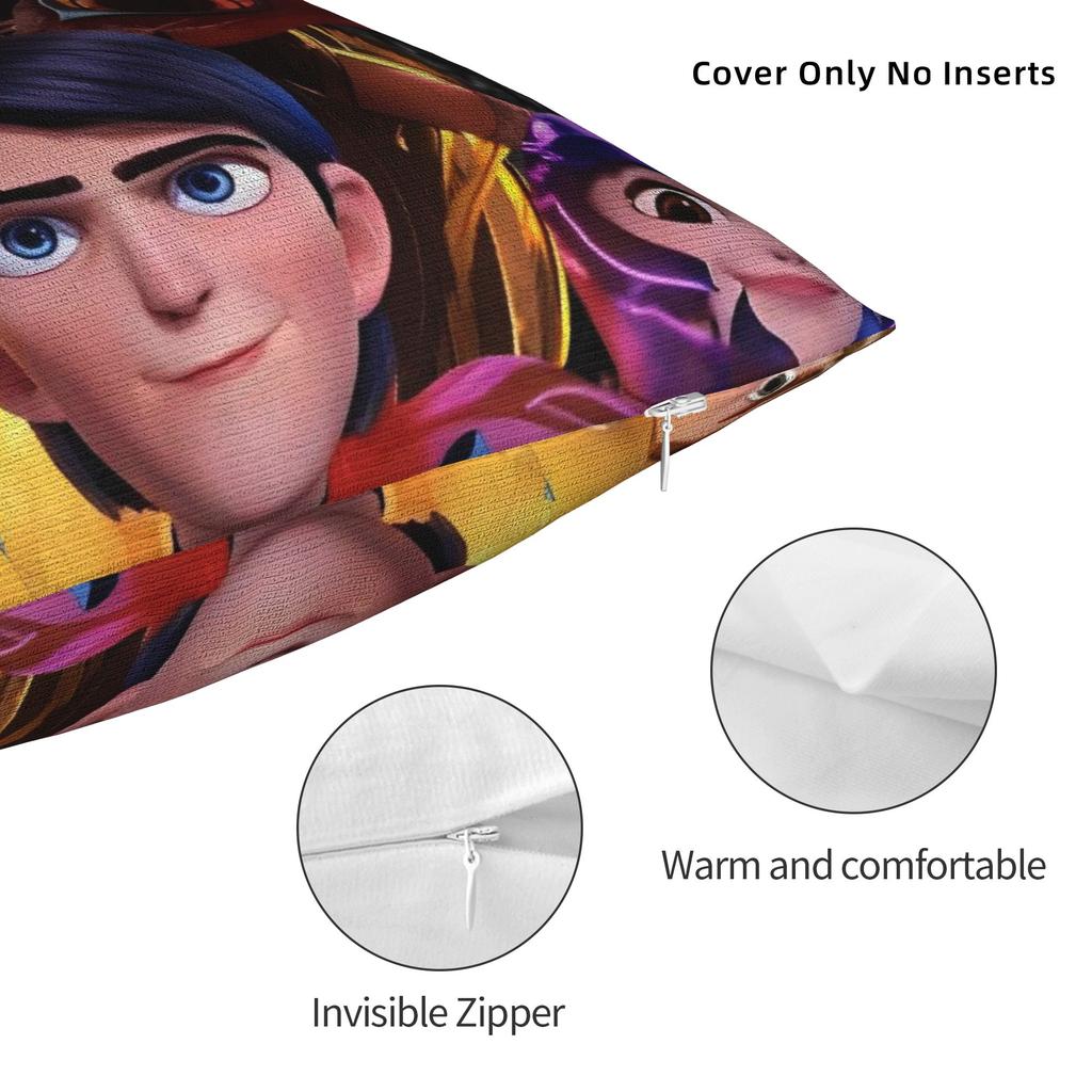 Trollhunters Tales Of Arcadia Federa Cuscino Morbida Copricuscino Federe Moderne Per Divano Auto Decorazione Casa