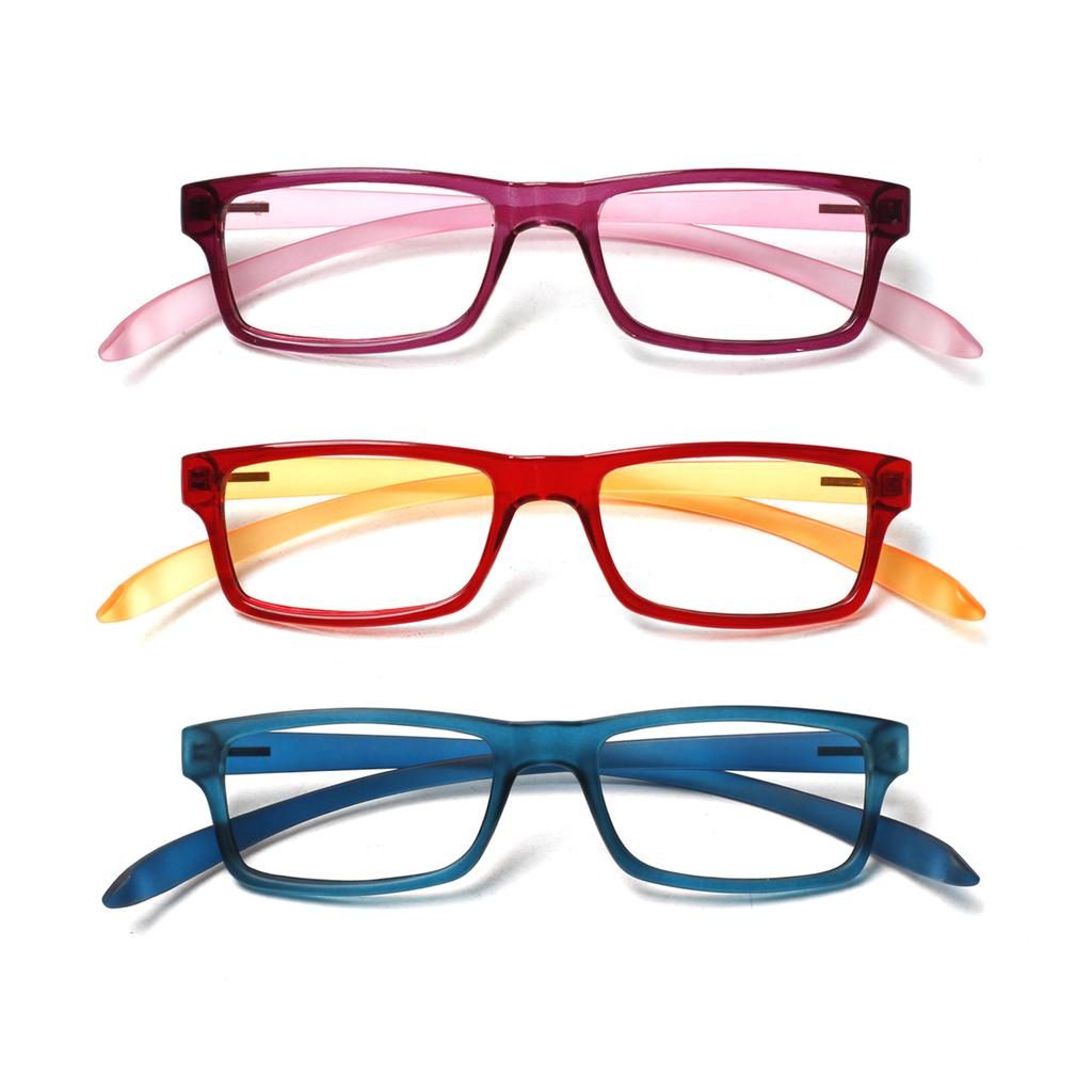 Turezing Rectangular Reading Glasses For Women Soft Temples Hanging Neck Design Comfortable Hd Clear Lens Prescription Eyewear