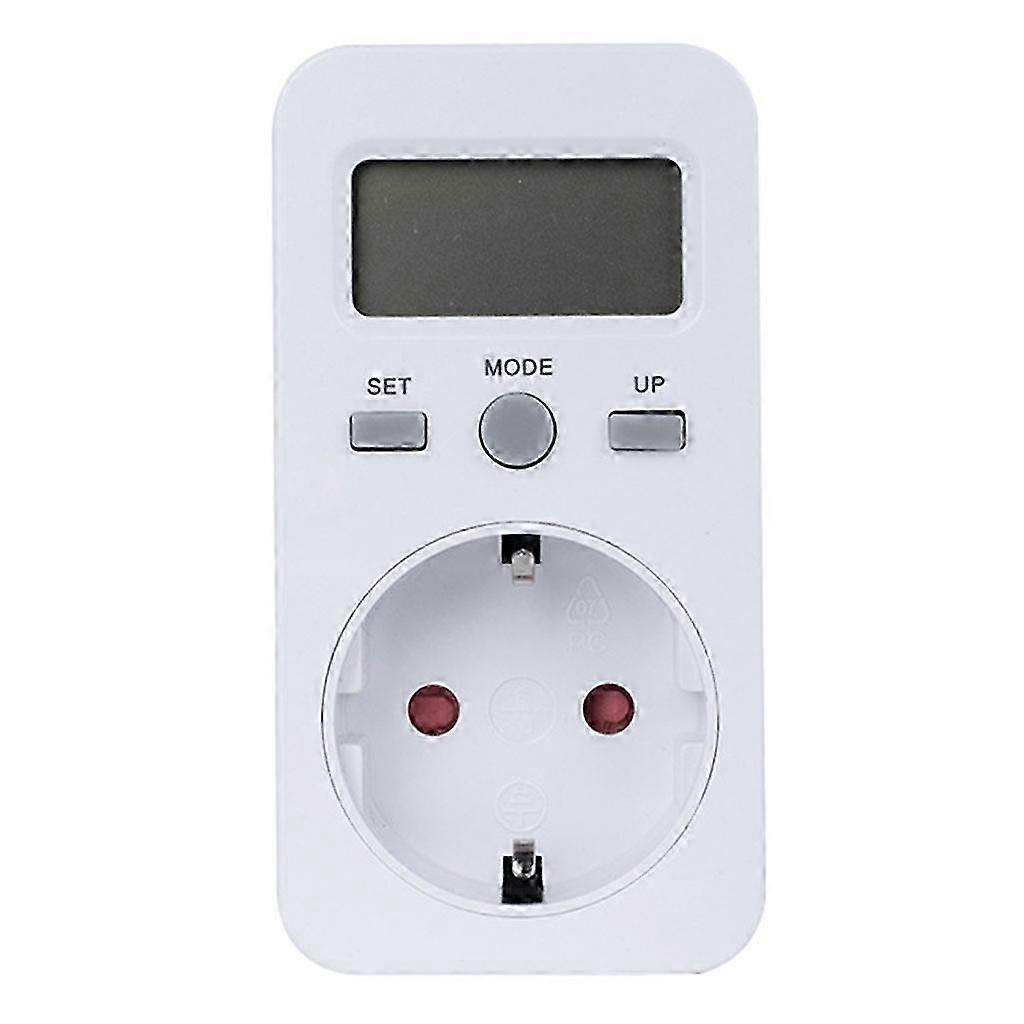 Watt Meter, Plug-in Socket Power Meter, Overload for Protection, Kilowatt Wattage Voltage Amp Tester, Backlit Large Disp 25-26s Less