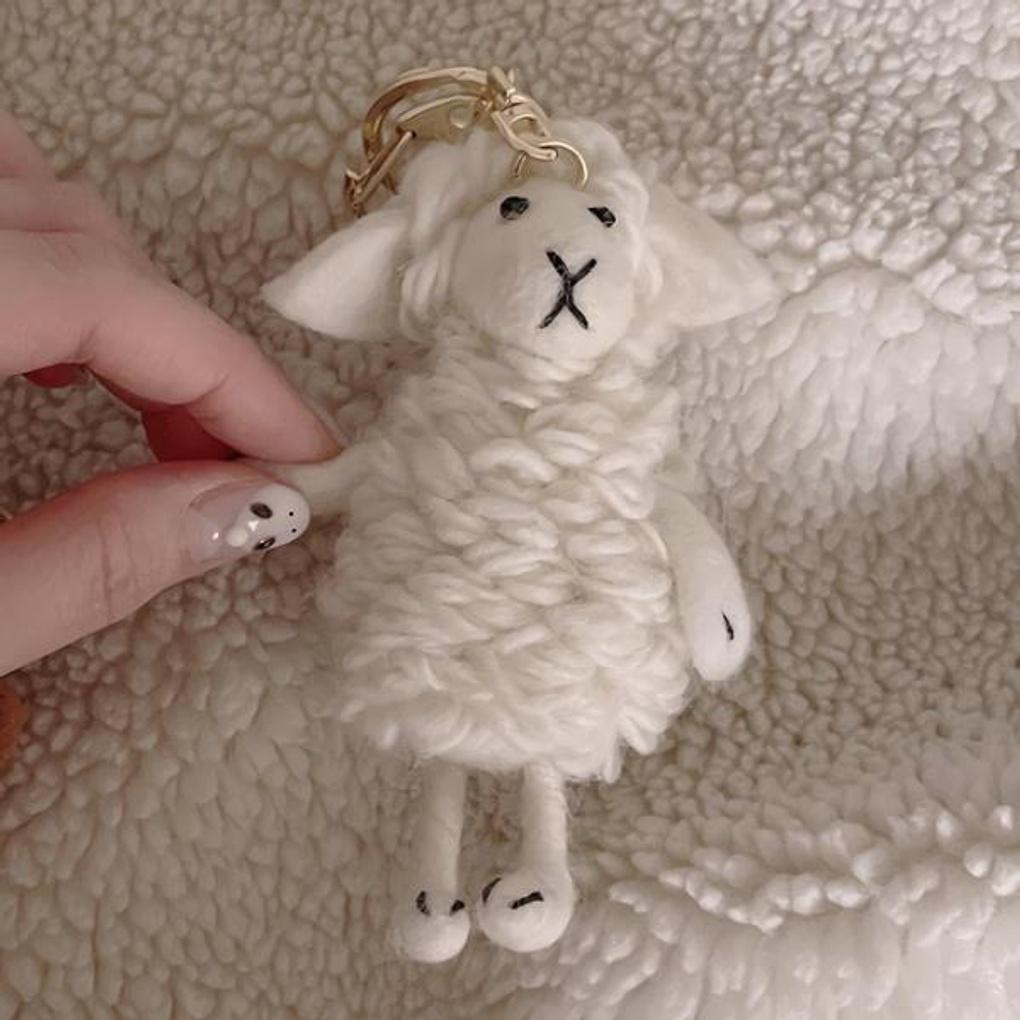 Felt Friend Keyring Keychain Character Keyring Ice Cream Bear