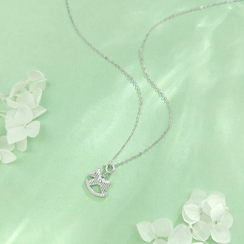 S925 Sterling Silver Zodiac Birth Year Pendant Necklace 2026 - Women's Light Luxury Clavicle Chain