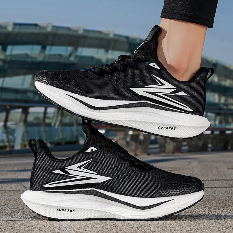 Men Sports Speciality Marathon Running Shoes Carbon Board Breathable Lightweight Women's Comfortable Athletic Nonskid Cushion Stability Sneakers