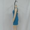 Real shot Sexy Spice Girl style neck sleeveless hollowed-out backless pit strip slim mini hip wrap dress