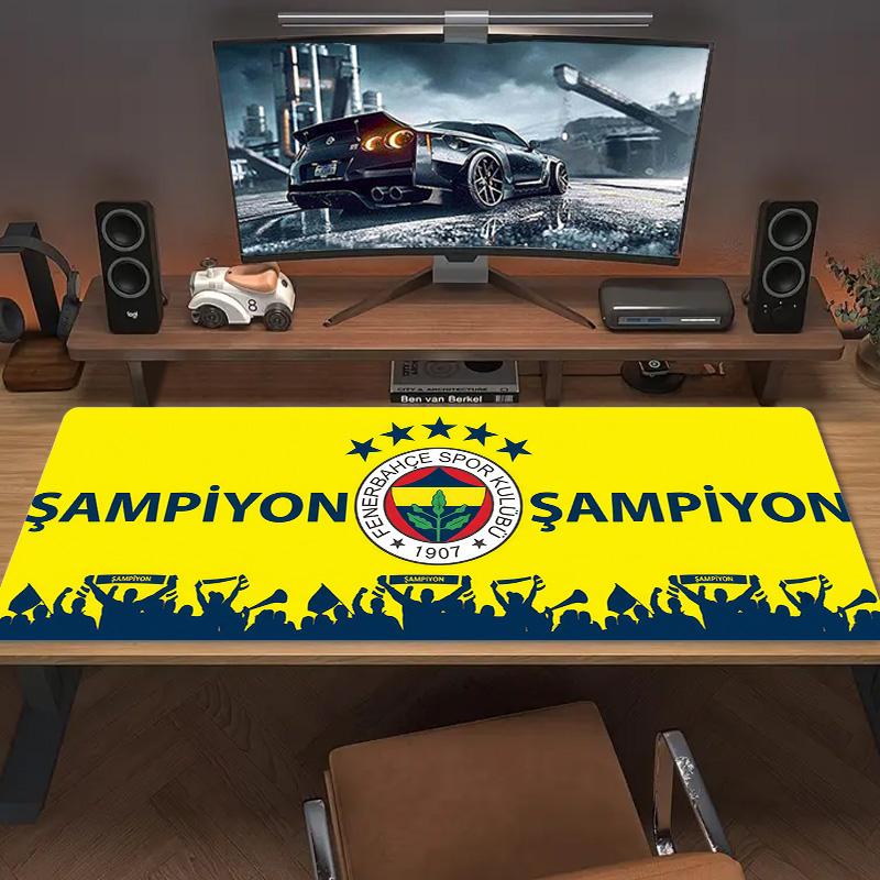 Fenerbahçe Spor Kulübü Large Size Mouse Pad Large Gaming Table Cushion Non-slip Laptop Tablet Big Mousepad XXL Mat Mini PC Playmat With Lock Edge