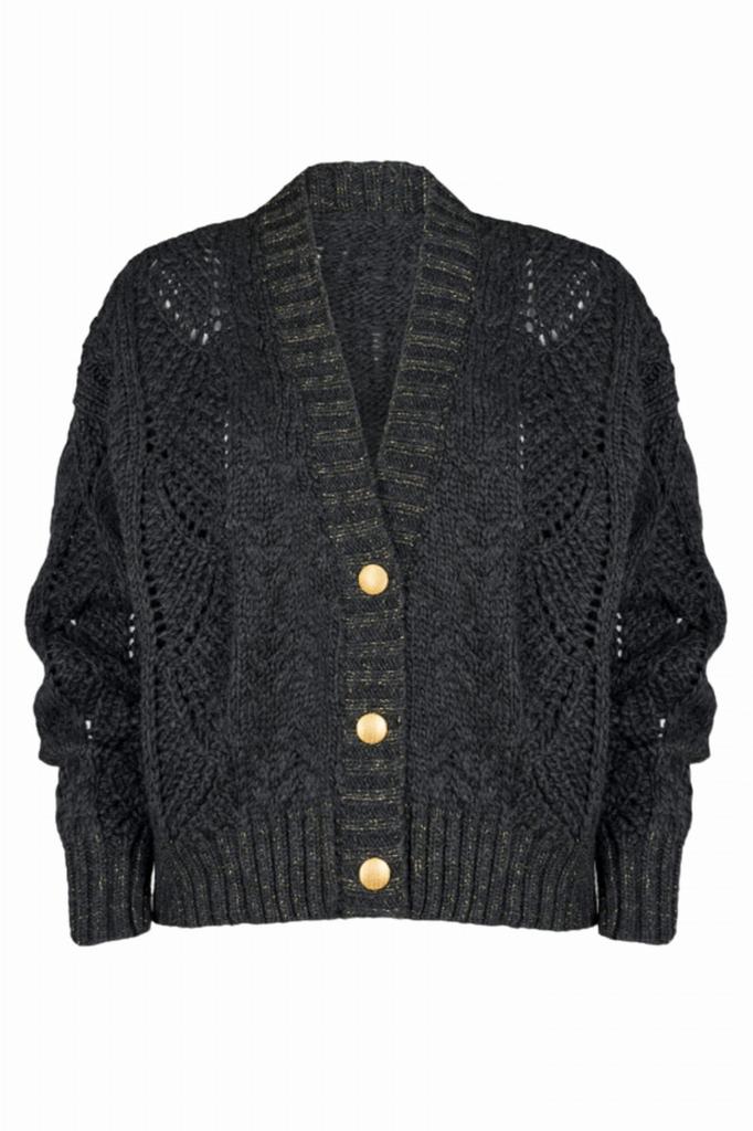 Karmen Cardigan Graphite Color-Lux
