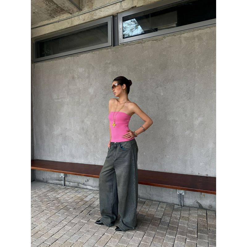 Audwyn Do Dirty Worn Jeans Hot Drilling Early Autumn New Design Sense Loose Low Waist Mop Wide-Leg Casual Pants