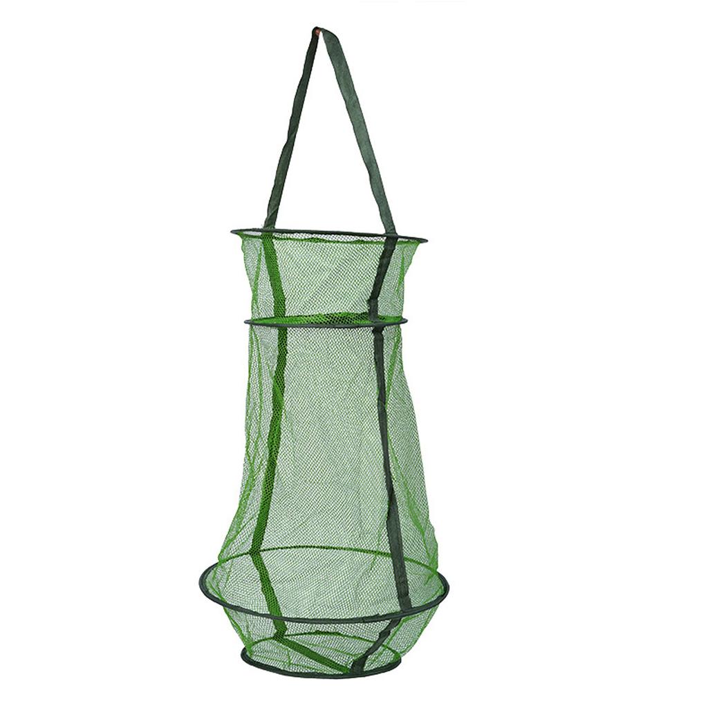 Fishing Trap Net Portable Fishing Net 3 Layer Round Folding Fishing Mesh Cage Cast Net Outdoor Fishing Accessories