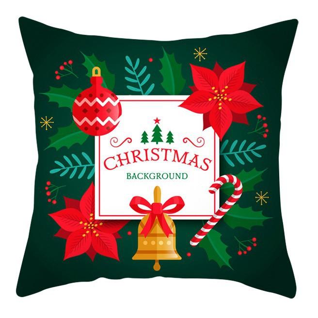 Cartoon Christmas Dog Car Pattern Pillow Case Festive Home Decoration Office Car Cushion Pillow Case